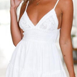 MELIANNA WHITE Sukienka z koronką