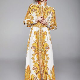 Sukienka długa Gold