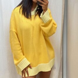 Oversizowy sweter Yellow