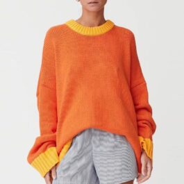 Oversizowy sweter Orange