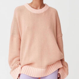 Oversizowy sweter Light Pink